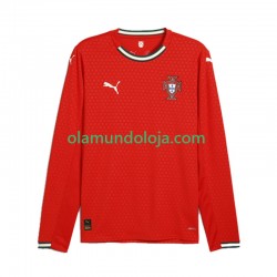 Camisola Portugal Homem Equipamento Primeiro 2025 Manga Comprida